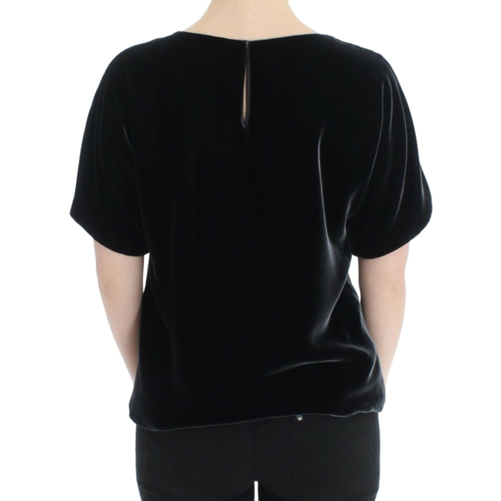 Dolce & Gabbana Bezauberndes Kurzarm-Top aus Samt