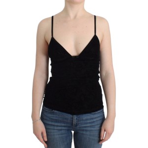 Ermanno Scervino Elegantes schwarzes Cami-Dessous-Top