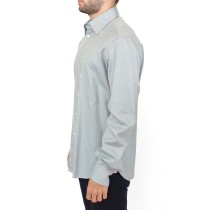 Ermanno Scervino Elegance Unleashed Graues lässiges Hemd mit Knopfleiste