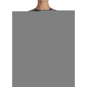 Ermanno Scervino Schwarzes Nylon-Minikleid mit Spitzeneinsatz