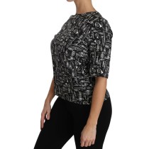 Ermanno Scervino Schwarzes Nylon-Minikleid mit Spitzeneinsatz