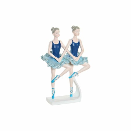 Figurine Décorative DKD Home Decor Bleu Romantique Danseuse Classique 14 x 7,5 x 21,5 cm