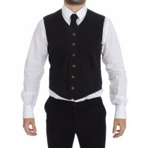 Dolce & Gabbana Elegantes Schwarzes Kleid Weste