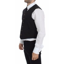 Dolce & Gabbana Elegantes Schwarzes Kleid Weste