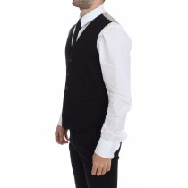 Dolce & Gabbana Elegantes Schwarzes Kleid Weste