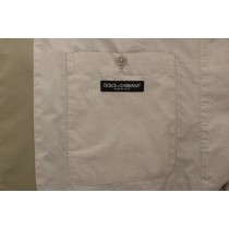 Dolce & Gabbana Elegantes Beige Baumwolle Seide Kleid Weste