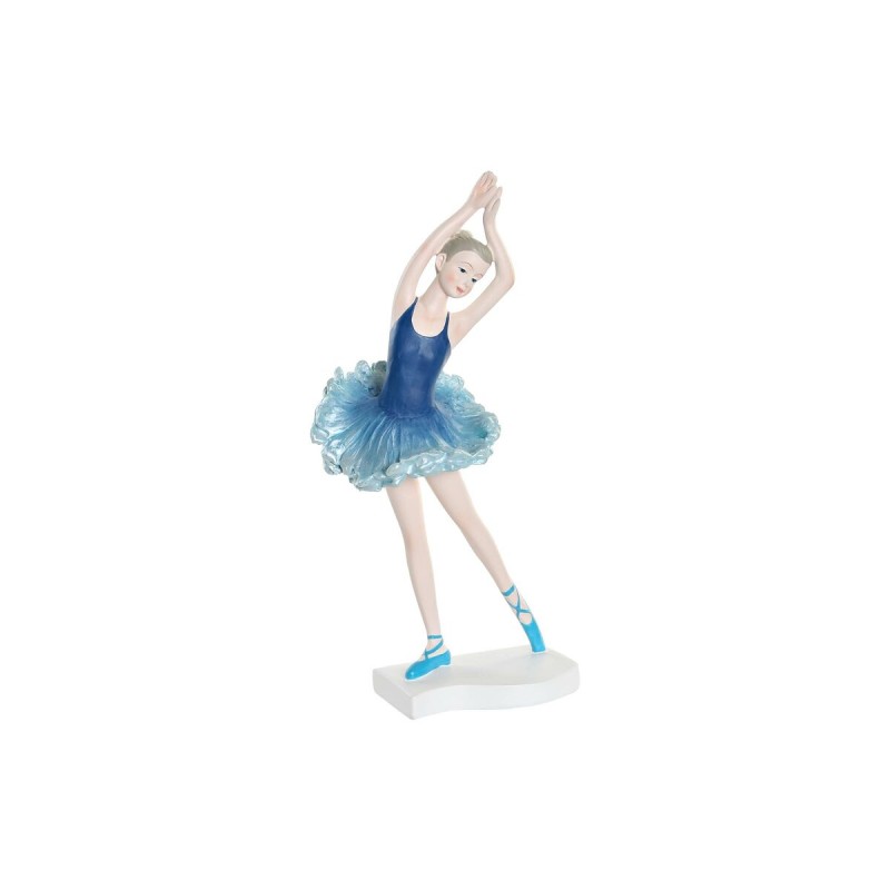 Deko-Figur DKD Home Decor Blau Romantisch Ballett-Tänzerin 11 x 6 x 23 cm