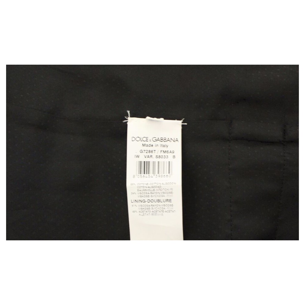 Dolce & Gabbana Elegantes braunes Kleid aus Baumwollmischung Weste
