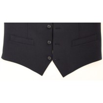 Dolce & Gabbana Elegantes blaues Wollkleid Weste