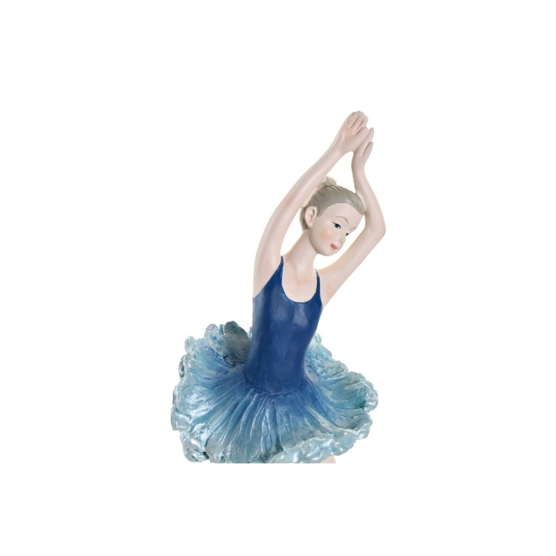 Figurine Décorative DKD Home Decor Bleu Romantique Danseuse Classique 11 x 6 x 23 cm