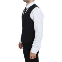 Dolce & Gabbana Elegantes gestreiftes Wollkleid Vest