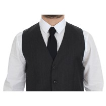 Dolce & Gabbana Elegante graue Weste aus Wolle für formelle Anlässe