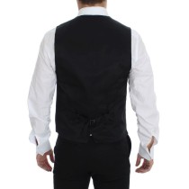Dolce & Gabbana Elegante graue Weste aus Wolle für formelle Anlässe