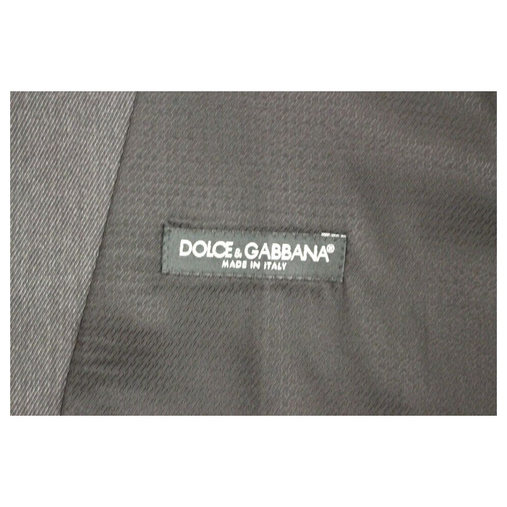Dolce & Gabbana Elegante graue Weste aus Wolle für formelle Anlässe