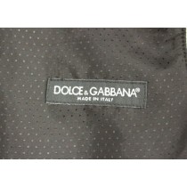 Dolce & Gabbana Elegantes Graues Wollmischung Kleid Weste