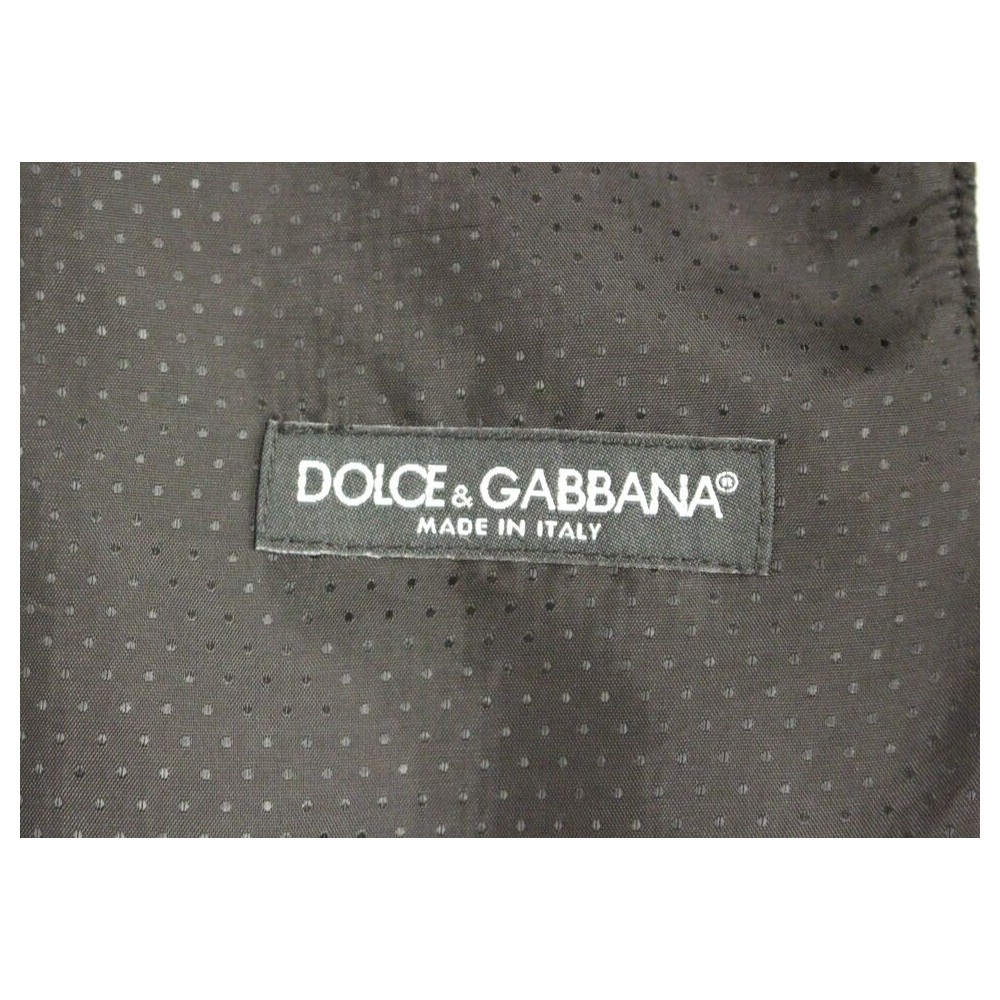 Dolce & Gabbana Elegantes Graues Wollmischung Kleid Weste