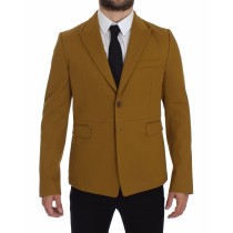 Dolce & Gabbana Eleganter gelber Blazer aus einer Baumwollmischung