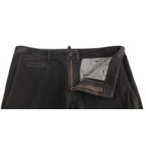 GF Ferre Elegante Schwarze Baumwoll-Cord-Hose