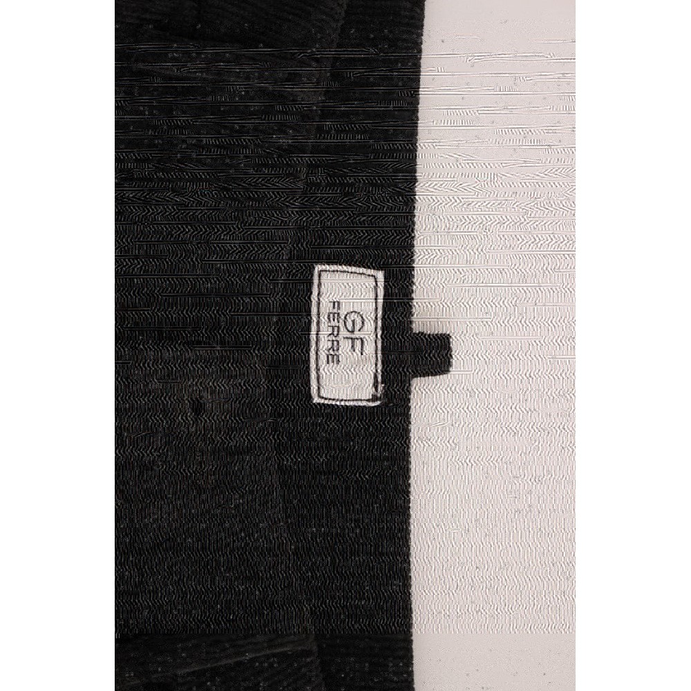 GF Ferre Elegante Schwarze Baumwoll-Cord-Hose