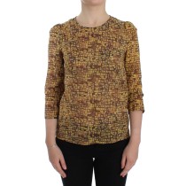 Dolce & Gabbana Seidenbluse mit sizilianischem Mosaikdruck