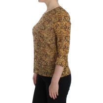 Dolce & Gabbana Seidenbluse mit sizilianischem Mosaikdruck