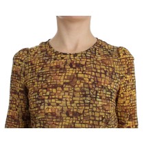 Dolce & Gabbana Seidenbluse mit sizilianischem Mosaikdruck