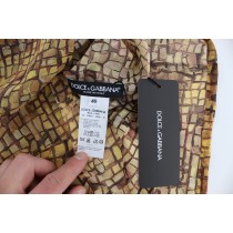 Dolce & Gabbana Seidenbluse mit sizilianischem Mosaikdruck