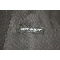 Dolce & Gabbana Elegantes schwarz gestreiftes Wollkleid Vest