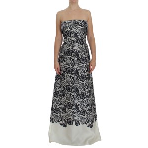 Dolce & Gabbana Elegantes Maxikleid aus Seidenspitze mit Korsett