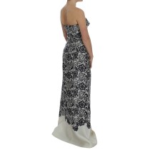 Dolce & Gabbana Elegantes Maxikleid aus Seidenspitze mit Korsett