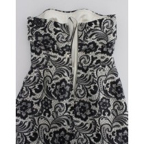 Dolce & Gabbana Elegantes Maxikleid aus Seidenspitze mit Korsett
