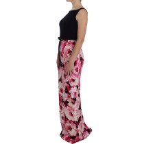 Dolce & Gabbana Langes Etuikleid mit floraler Eleganz