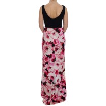 Dolce & Gabbana Langes Etuikleid mit floraler Eleganz
