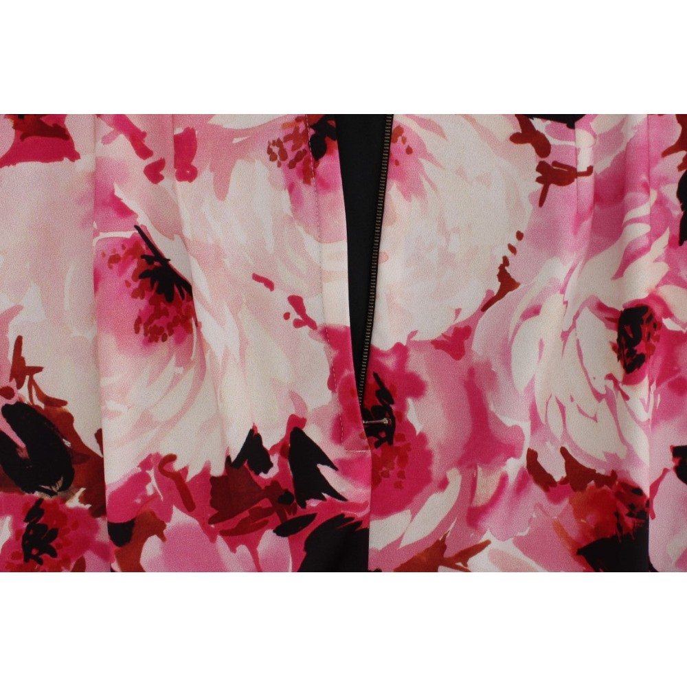 Dolce & Gabbana Langes Etuikleid mit floraler Eleganz