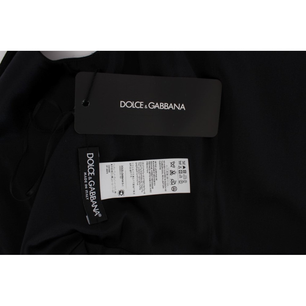 Dolce & Gabbana Langes Etuikleid mit floraler Eleganz