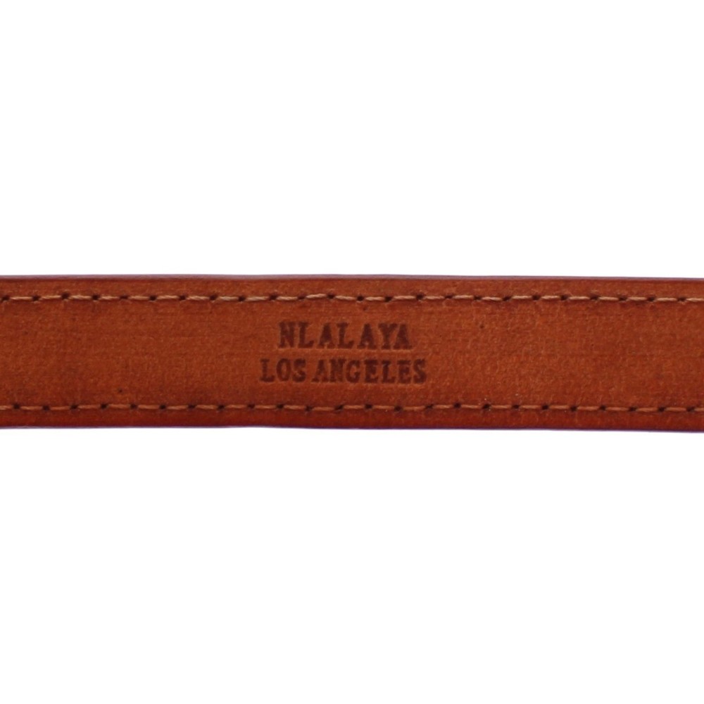 Nialaya Schickes Manschettenarmband aus Schlangenhaut und Gold