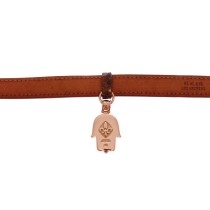 Nialaya Schickes Manschettenarmband aus Schlangenhaut und Gold