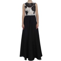 Dolce & Gabbana Elegantes Kleid aus Seide mit Kristallverzierungen