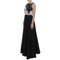 Dolce & Gabbana Elegantes Kleid aus Seide mit Kristallverzierungen