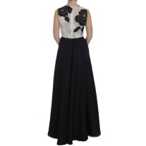 Dolce & Gabbana Elegantes Kleid aus Seide mit Kristallverzierungen