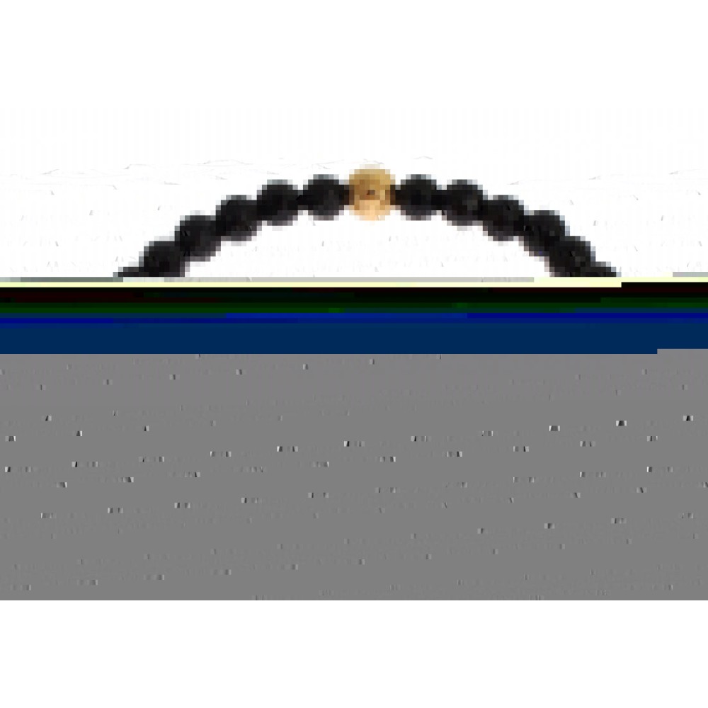Nialaya Vergoldetes Sterling-Armband mit CZ-Diamant-Kreuz
