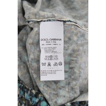 Dolce & Gabbana Elegantes blaues Wollwesten-Pullover-Top