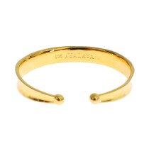 Nialaya Elegantes vergoldetes Silber CZ-Armband