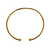 Nialaya Elegantes vergoldetes Silber CZ-Armband
