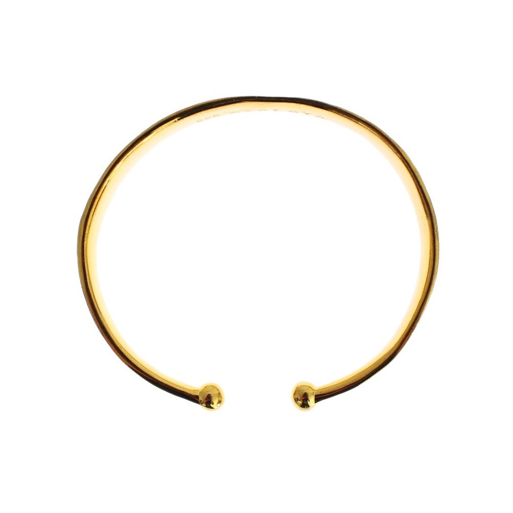 Nialaya Elegantes vergoldetes Silber CZ-Armband