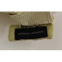Andrea Incontri Elegantes beigefarbenes Blusentank-Top