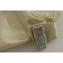 Andrea Incontri Elegantes blaues Wollsakko mit abnehmbarem Kragen