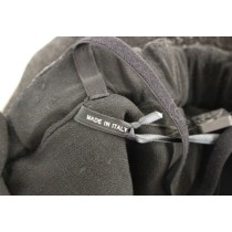 La Maison du Couturier Eleganter schwarzer Leder-Overall mit Taillenriemen