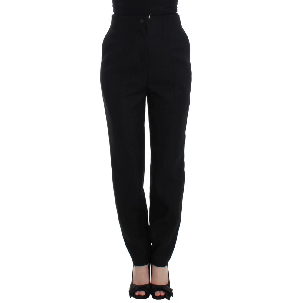 KAALE SUKTAE Elegante Schwarze Hose mit hoher Taille