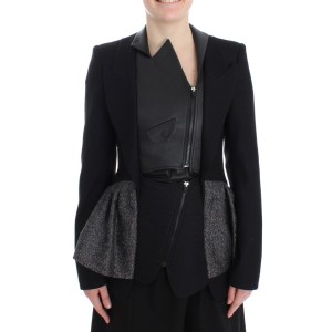 KAALE SUKTAE Elegante monochrome Blazerjacke mit Reißverschluss